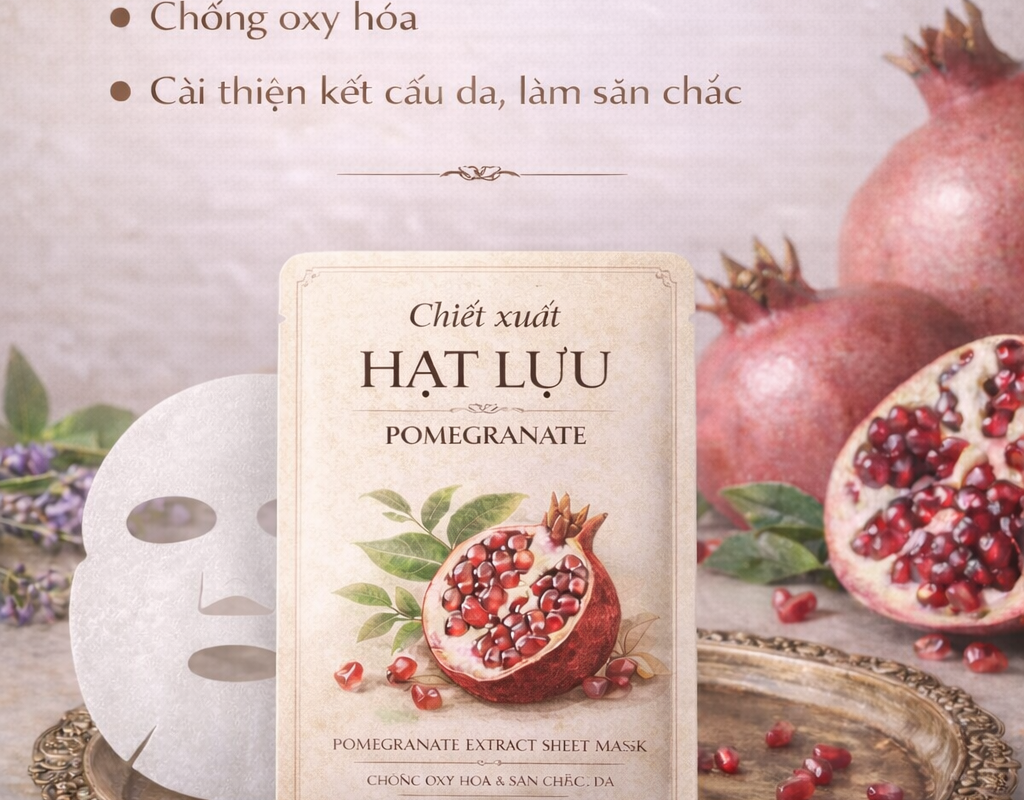 Chiết Xuất Hạt Lựu (Pomegranate) – Hoạt Chất Chống Oxy Hóa Mạnh Mẽ Cho Làn Da Săn Chắc 1 Chiết Xuất Hạt Lựu (Pomegranate) – Hoạt Chất Chống Oxy Hóa Mạnh Mẽ Cho Làn Da Săn Chắc 1