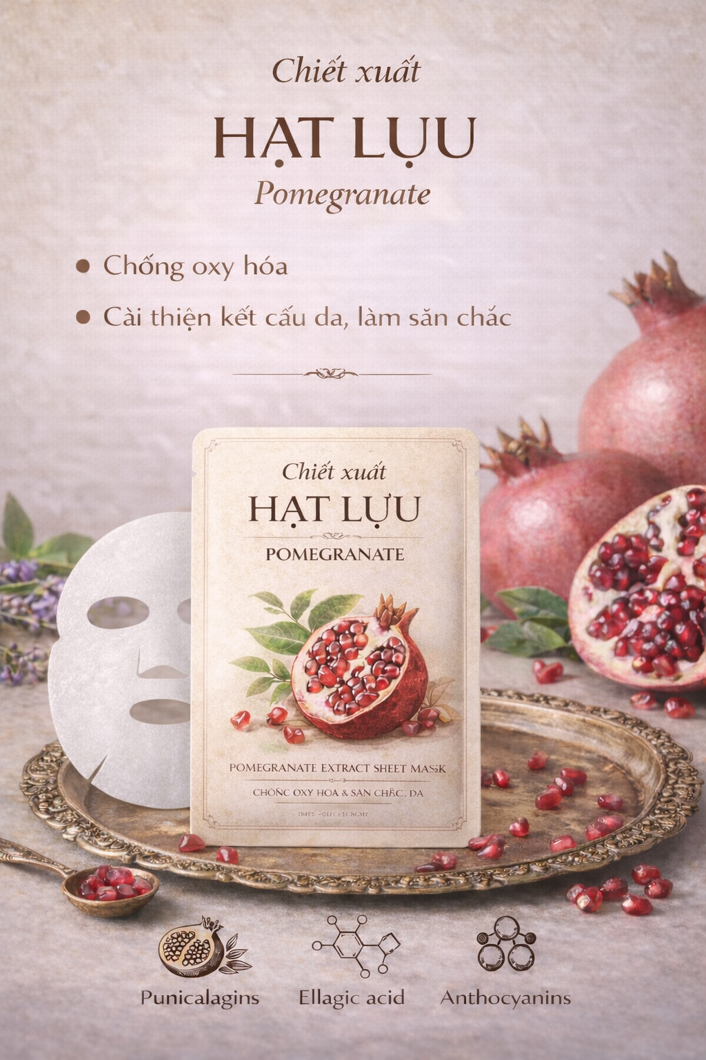 Chiết Xuất Hạt Lựu (Pomegranate) – Hoạt Chất Chống Oxy Hóa Mạnh Mẽ Cho Làn Da Săn Chắc 2