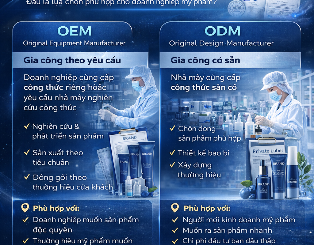 OEM vs ODM trong Gia Công Mỹ Phẩm khác nhau như thế nào? 11