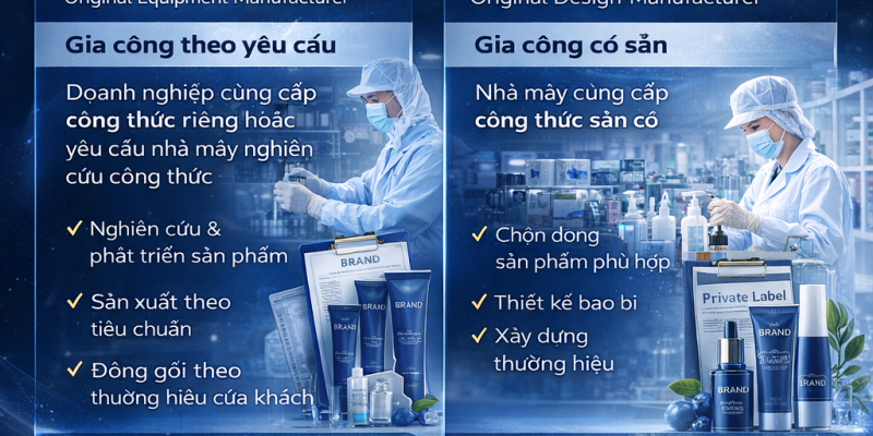 OEM vs ODM trong Gia Công Mỹ Phẩm khác nhau như thế nào? 3