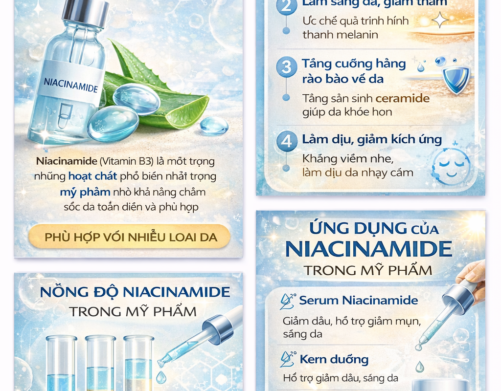 Niacinamide là gì? Tác dụng của Niacinamide trong mỹ phẩm chăm sóc da 8