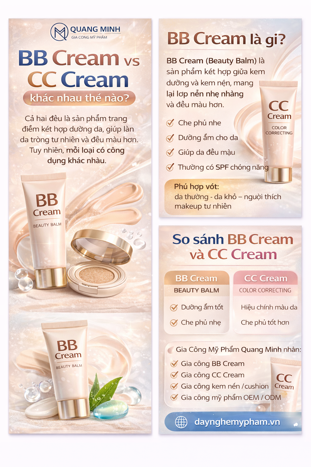 BB Cream và CC Cream khác nhau thế nào? Cách phân biệt hai loại kem nền phổ biến 2
