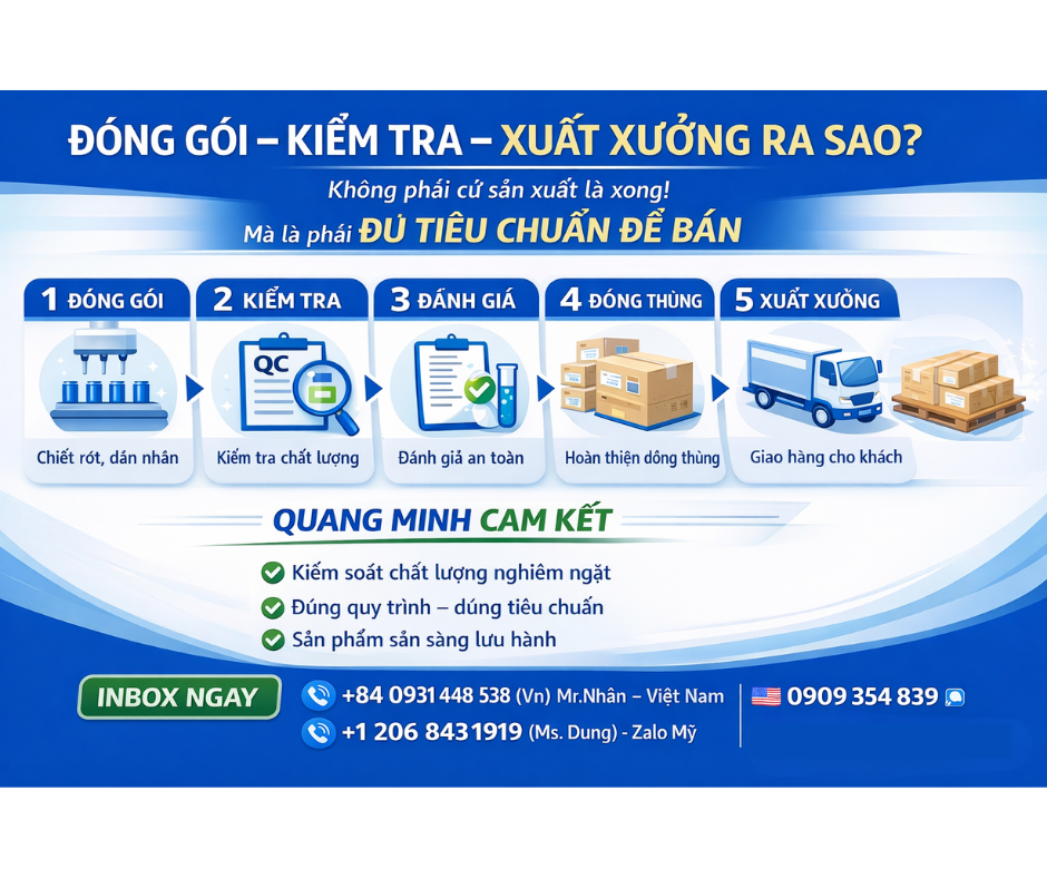 ĐÓNG GÓI – KIỂM TRA – XUẤT XƯỞNG RA SAO? 7