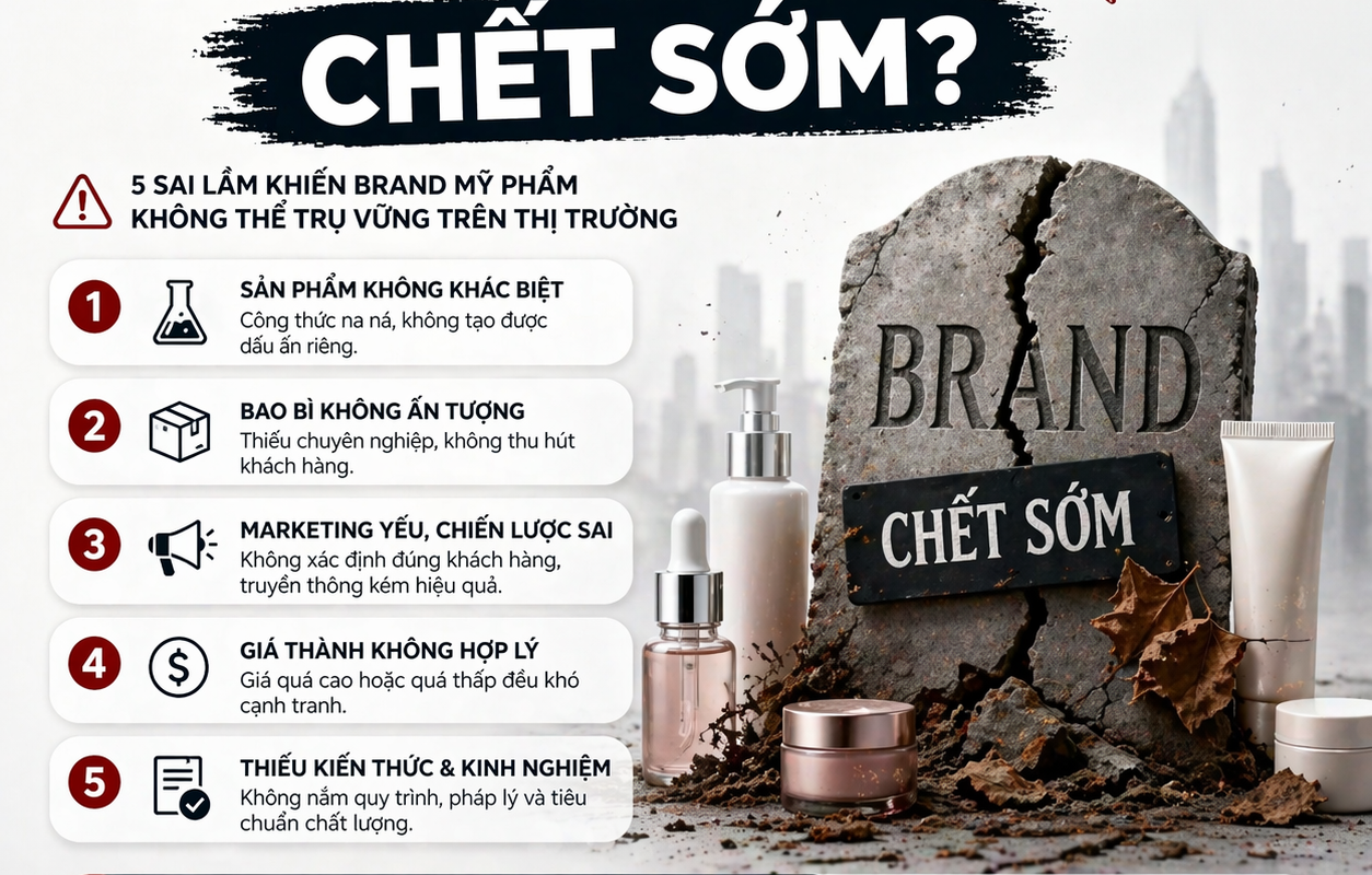 Bạn có biết? Rất nhiều thương hiệu mỹ phẩm không tồn tại nổi sau 6–12 tháng đầu 11