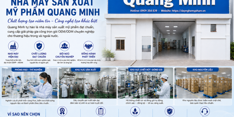 NHÀ MÁY SẢN XUẤT MỸ PHẨM QUANG MINH 1