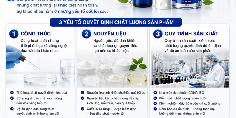 VÌ SAO 2 SẢN PHẨM GIỐNG NHAU NHƯNG CHẤT LƯỢNG KHÁC NHAU? 2