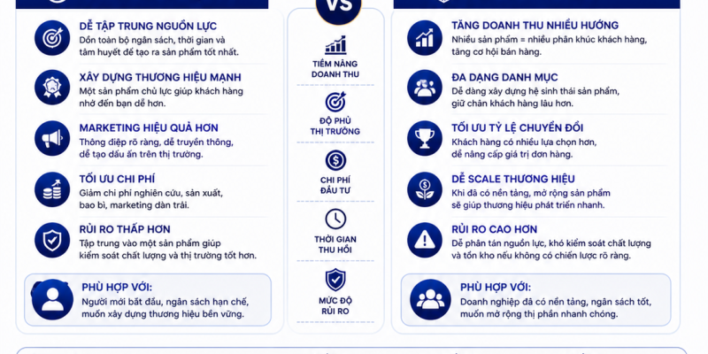 NÊN LÀM 1 SẢN PHẨM HAY NHIỀU SẢN PHẨM? 4