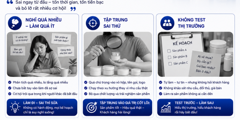 NGƯỜI MỚI LÀM MỸ PHẨM SAI Ở ĐÂU NGAY TỪ ĐẦU? 5