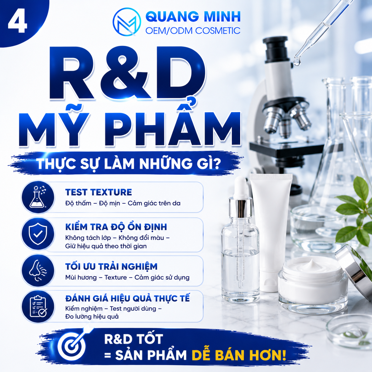 R&D MỸ PHẨM THỰC SỰ LÀM NHỮNG GÌ? 1