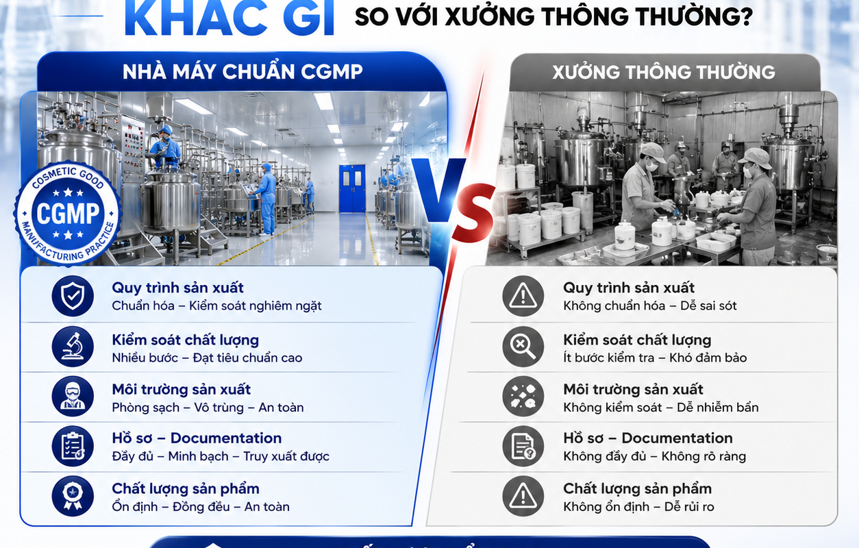 NHÀ MÁY CHUẨN CGMP KHÁC GÌ SO VỚI XƯỞNG THÔNG THƯỜNG? 6