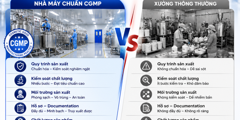 NHÀ MÁY CHUẨN CGMP KHÁC GÌ SO VỚI XƯỞNG THÔNG THƯỜNG? 1