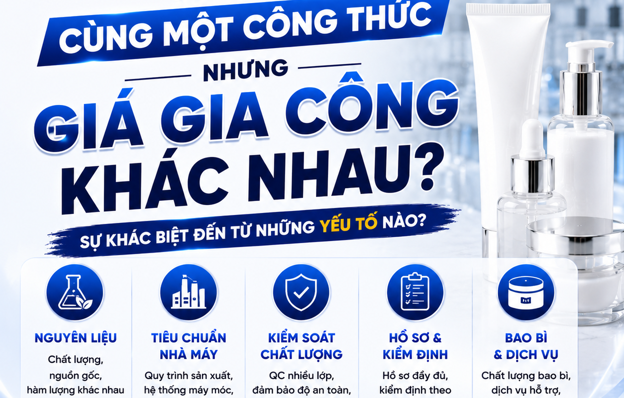 VÌ SAO CÙNG MỘT CÔNG THỨC NHƯNG GIÁ GIA CÔNG KHÁC NHAU? 9