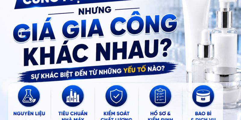 VÌ SAO CÙNG MỘT CÔNG THỨC NHƯNG GIÁ GIA CÔNG KHÁC NHAU? 1