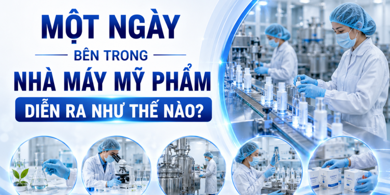 MỘT NGÀY BÊN TRONG NHÀ MÁY MỸ PHẨM DIỄN RA NHƯ THẾ NÀO? 1
